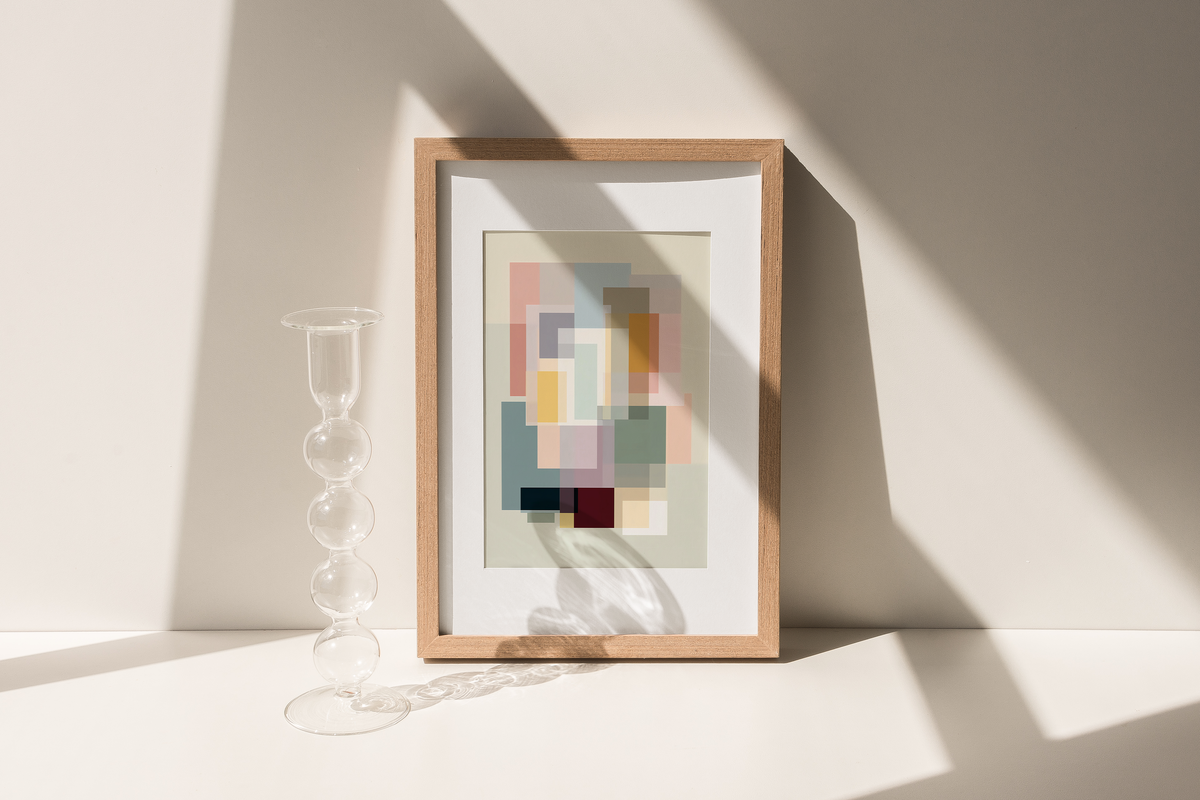 Modern Geometric Abstract Poster