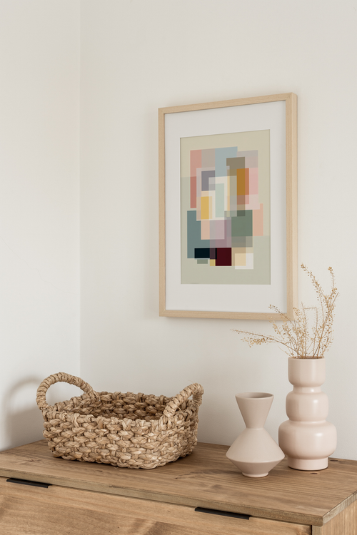 Modern Geometric Abstract Poster