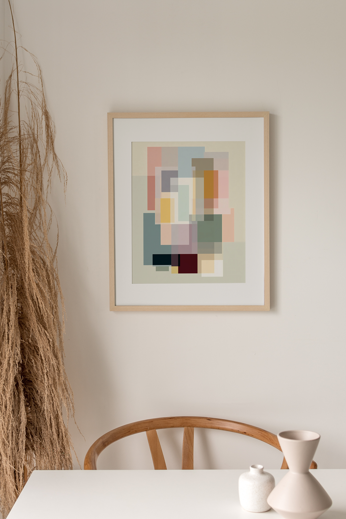 Modern Geometric Abstract Poster