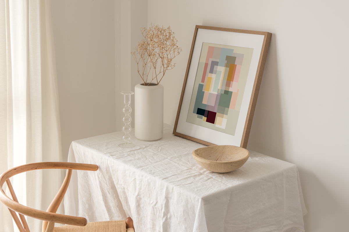 Modern Geometric Abstract Poster