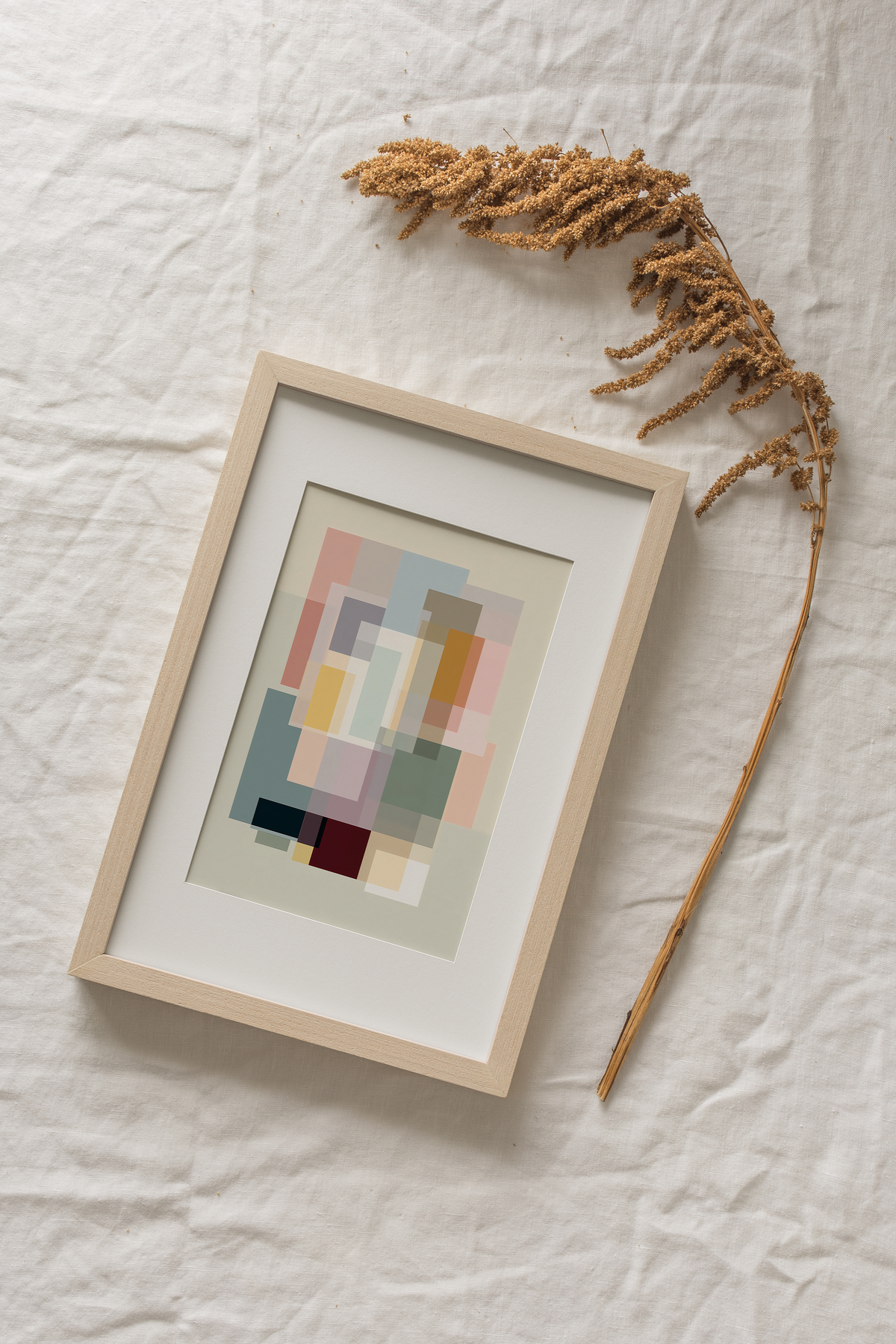 Modern Geometric Abstract Poster